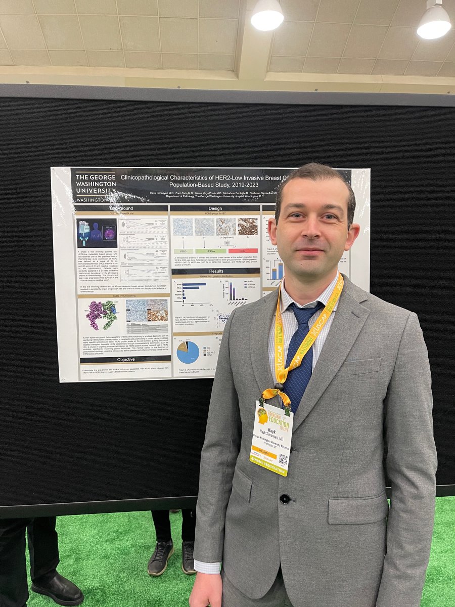 GWPathology (@gwpathology) on Twitter photo Congratulations to Dr. Hayk Simonyan, PGY-2, for presenting his poster at USCAP! #USCAP2024
<a href="/GWPathology/">GWPathology</a>
<a href="/haikSim/">Hayk Simonyan</a>
<a href="/GWSMHS/">GW SMHS</a> Congratulations to Dr. Hayk Simonyan, PGY-2, for presenting his poster at USCAP! #USCAP2024
<a href="/GWPathology/">GWPathology</a>
<a href="/haikSim/">Hayk Simonyan</a>
<a href="/GWSMHS/">GW SMHS</a>
