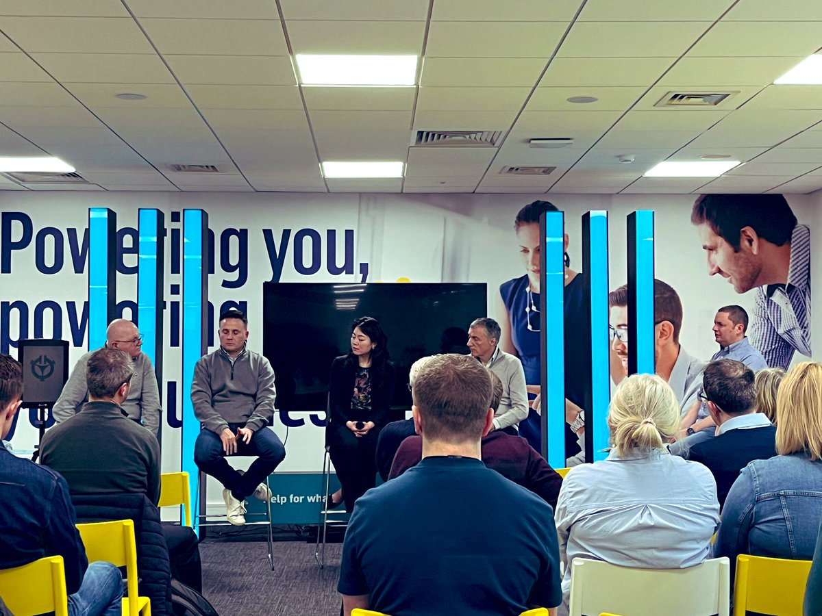 Great to take part in the panel today for meet the BCorps with @UlsterBank. Thanks @themomentblog for organising during BCorp month and nice to catch up with Dave @wearemadlug.