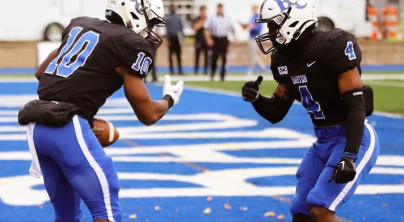 #AGTG After a great conversation with <a href="/hester_chip/">Chip Hester</a> I am blessed to receive an offer from <a href="/barton_fb/">BartonCollegeFB</a>. @FBCoachMariani <a href="/Coach_JVinson/">Coach Vinson</a>
<a href="/FBRecruitLRHS/">Leesville Rd High School Football Recruiting</a> <a href="/LeesvilleFB/">Pride Football</a> <a href="/TrenchesElite/">Trenches Elite OL/DL Training</a>