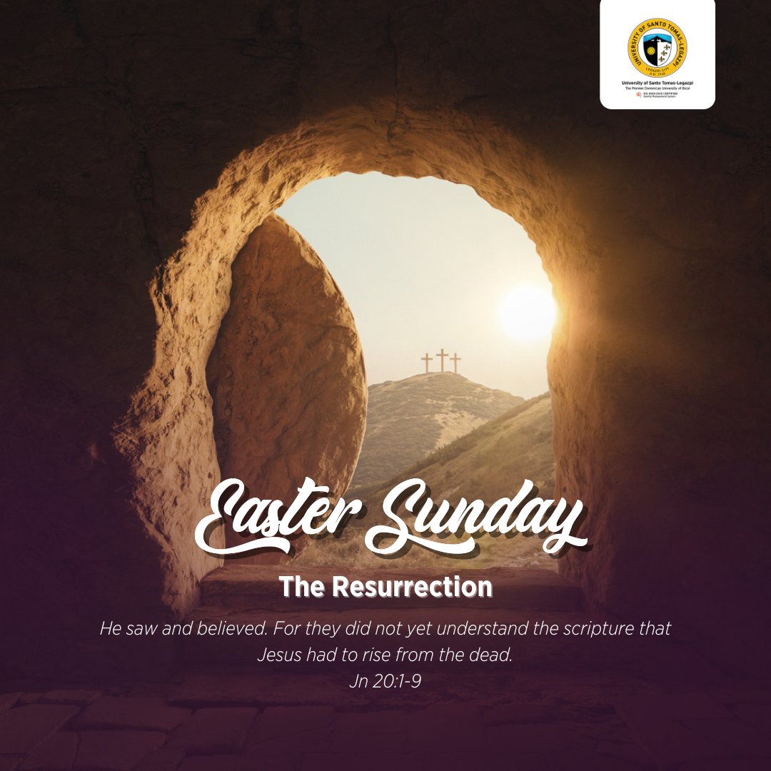 USTLegazpi's tweet photo. Christ is risen! Alleluia!

#Lent2024 #EasterSunday https://t.co/lileOjYU5w