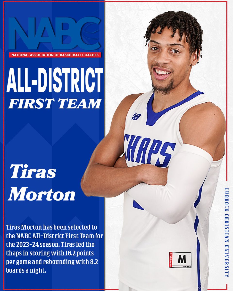 Another Postseason award for <a href="/TirasMorton/">T〽️</a> 

NABC First Team All-District 💪