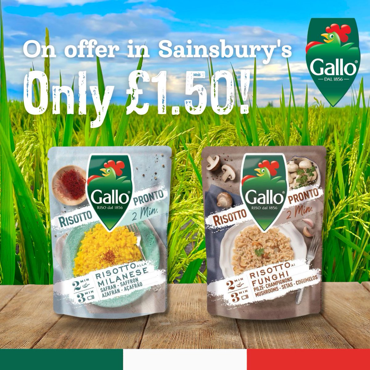 Don't miss Risotto Pronto on offer in @sainsburys for just £1.50! This quick and easy meal is perfect for those busy workdays or when you need a convenient dinner option. 😋 #supermarketoffer #supermarket #supermarketdeal #sainsburys #sainsburysoffer #RisoGallo