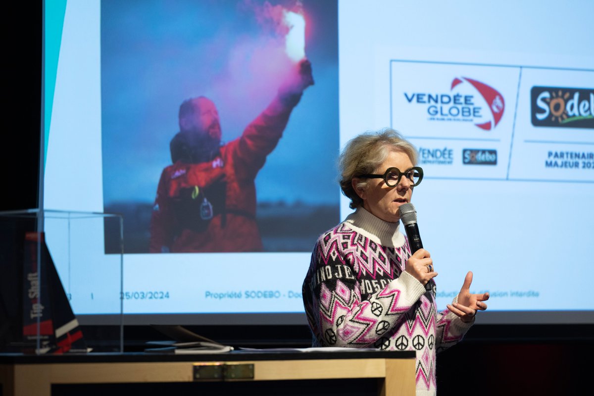 🤝1€ dépensé par la société @sodebo dans le Vendée Globe représente 6€ d'équivalent achat d'espace pour la marque. Un grand merci à Patricia Brochard, co-présidente de @sodebo pour son intervention en toute transparence à @TipShaft Connect ce mardi, offrant des perspectives