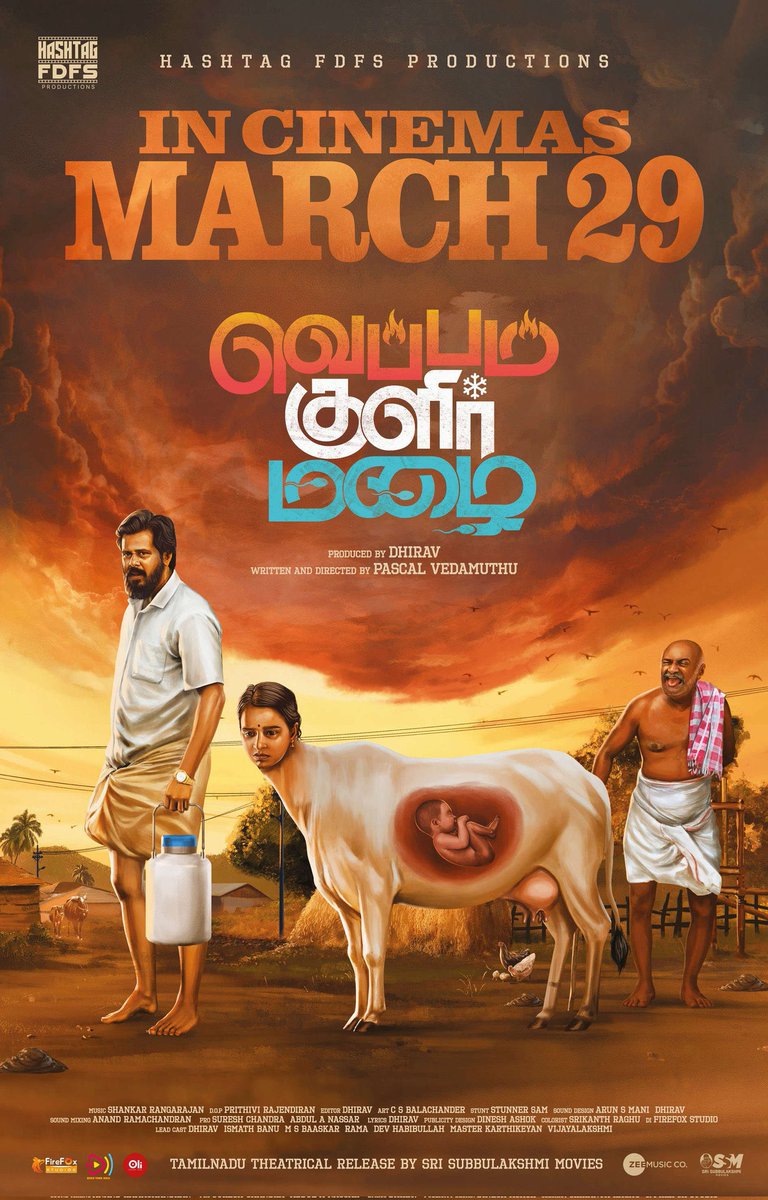 Watched #VeppamKulirMazhai (#VKM) just now. Superb work from the young team, great performances & a good rural drama on the whole. CLIMAX 👌 Releasing this Friday in theatres. #ChennaiTheatres