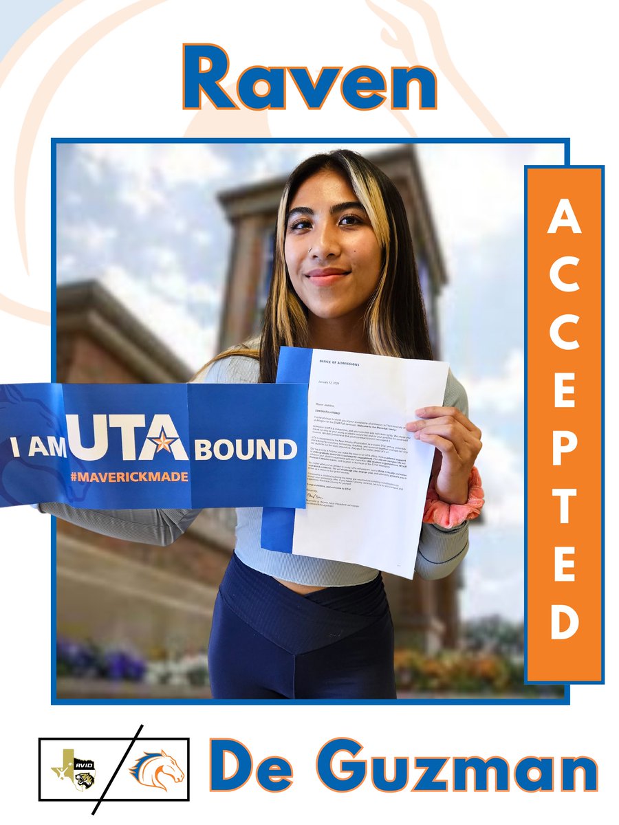 IHS_AVID's tweet photo. Congratulations to @IrvingHigh student, Raven, on her acceptance to @TAMU @UTArlington @TxStateBobcats. We are #AVID proud! #txstnext #utabound #gigem #texastornadodesigns https://t.co/73UpFvKDa7