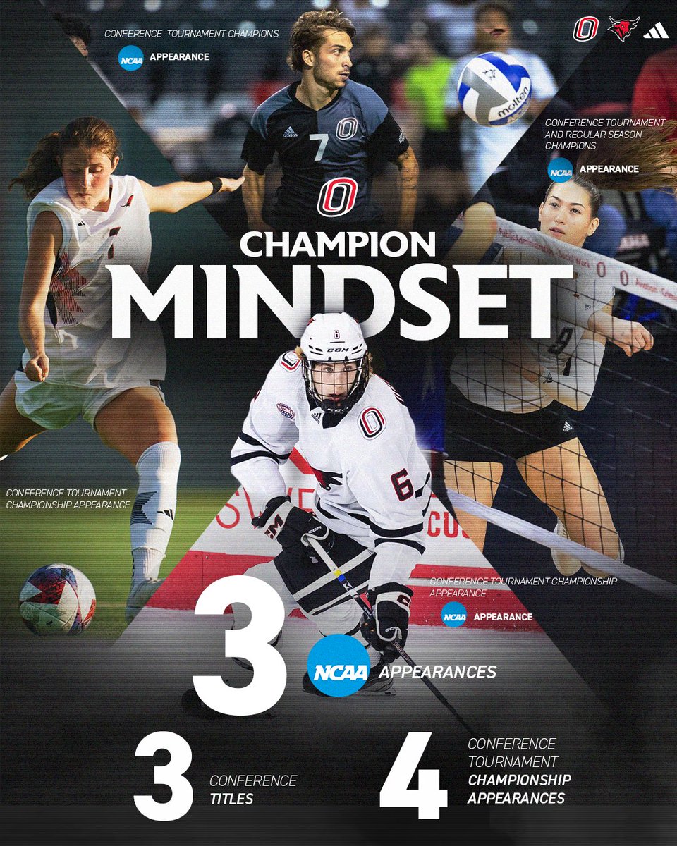 Champion Mindset 🤘

So far in the 23-24 academic year, your Omaha Mavericks have secured:

-three conference titles
-four conference championship appearances
-three NCAA tournament appearances

and we're not done yet! 

#GoMavs