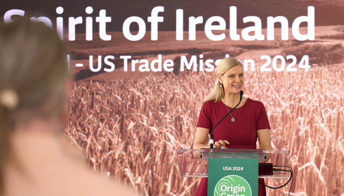 Minister @pippa_hackett concludes multi-city US Trade Mission. In collaboration with @BordBia the mission focused on consolidating and expanding market opportunities for Irish agrifood and beverage products. Exports were worth €1.6bn in 2023. 👉gov.ie/en/press-relea…