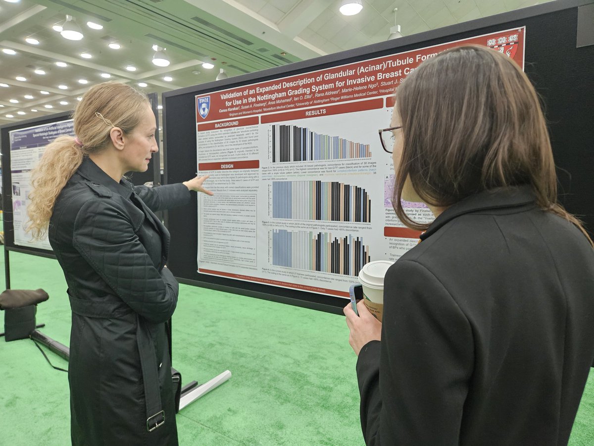 OASPath's tweet photo. Last day of posters at #USCAP2024 and @Pathology_URMC is still going strong with current and past residents, as well as faculty! It was so great to see everyone showing off their great work 💖 #PathTwitter #PathX #path2path https://t.co/8fLRfsZ6oY
