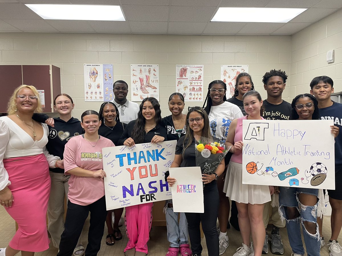 OcoeeKnights's tweet photo. We love our AT, Coach Nash! Happy National Athletic Trainer Month. #ThisIsOcoee @OcoeeAthletics https://t.co/313gAnu5rp