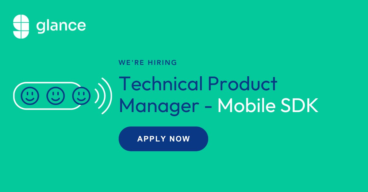glancenetworks's tweet image. Passionate about mobile development and fostering exceptional developer experiences? Join the Glance team as a Technical #ProductManager for our #MobileSDK! 🚀
Apply today: hubs.la/Q02qXCNm0
#GuidedCX #NowHiring #BostonTech