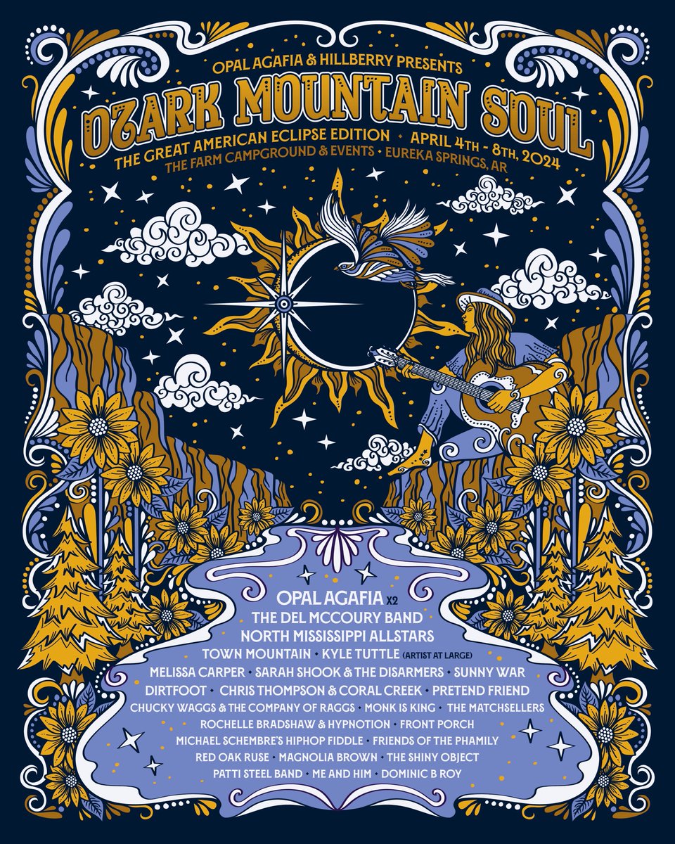 Make sure to catch us at Ozark Mountain Soul this April 👍 #ozarkmountainsoul #eurekasprings #delmccouryband