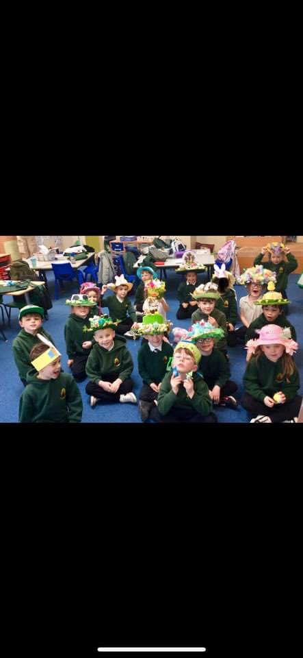 Lots of fun today with the Infants in their Easter bonnets! @SRSCMAT @Stthomasderbys