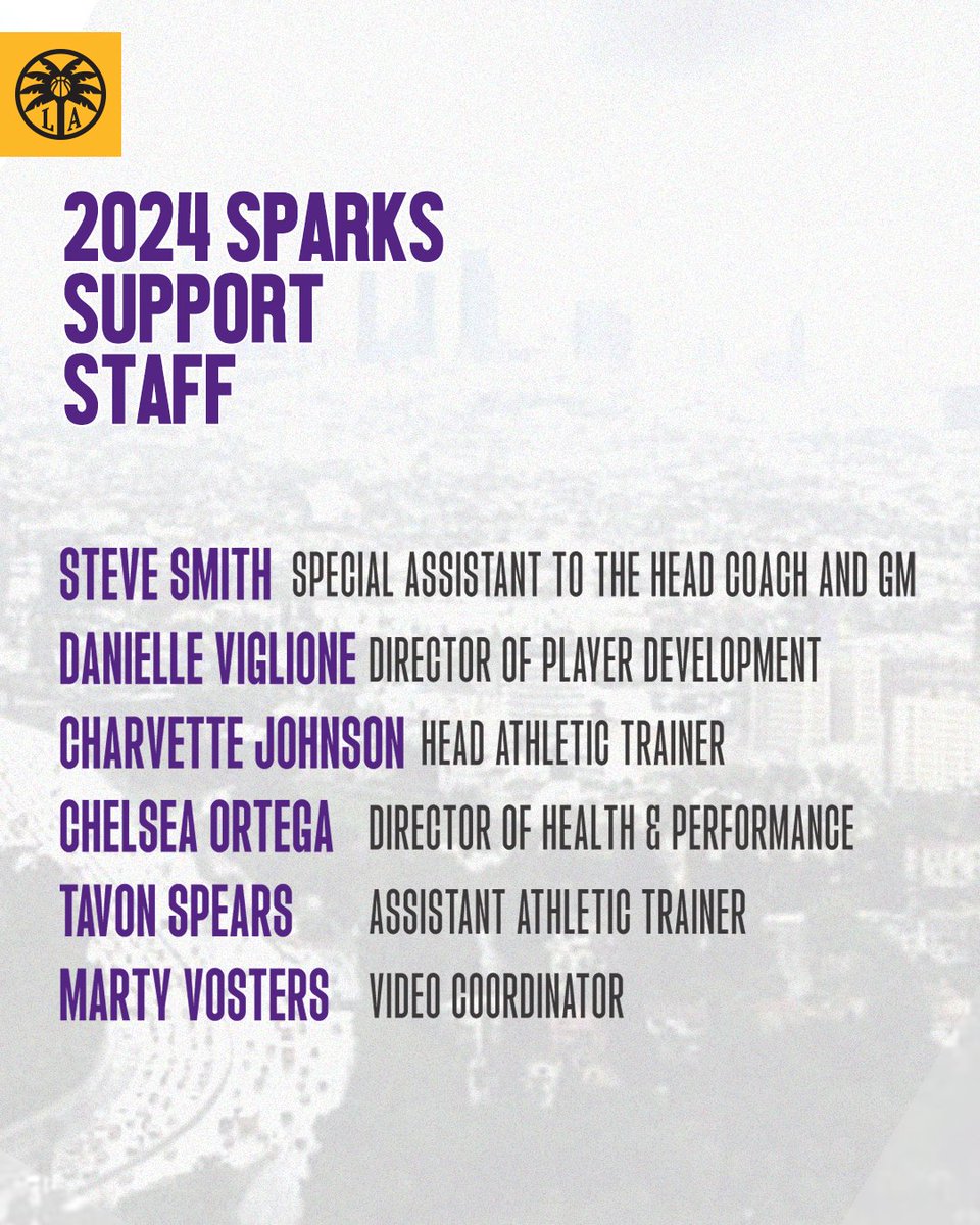 We've got our crew! 🙌 @CurtMillerWBB finalizes coaching & support staff for the 2024 Sparks season. on.nba.com/4anN5Qg