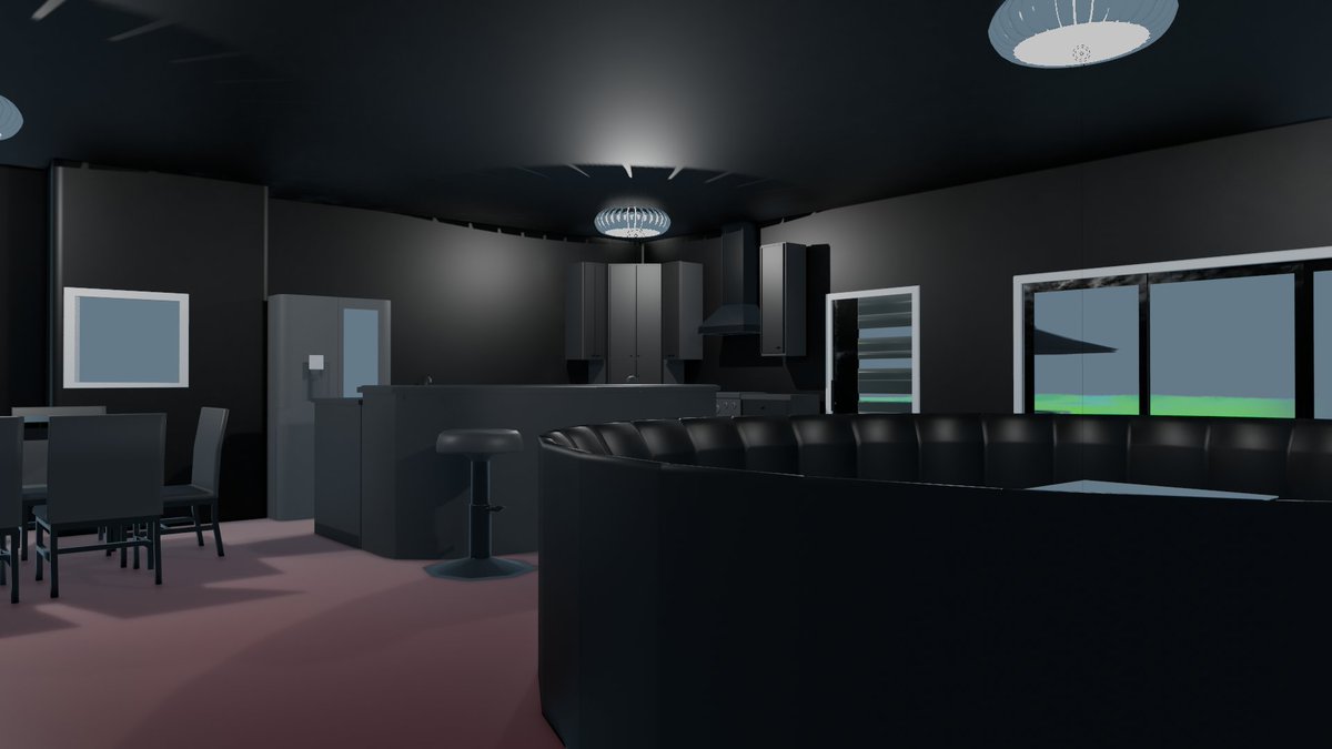 BrandonSJamiso1's tweet photo. A house I have been working on. Still need to do actual texture and not just have placeholders on everything. #Blender #3dart https://t.co/v1I2UgA9UD