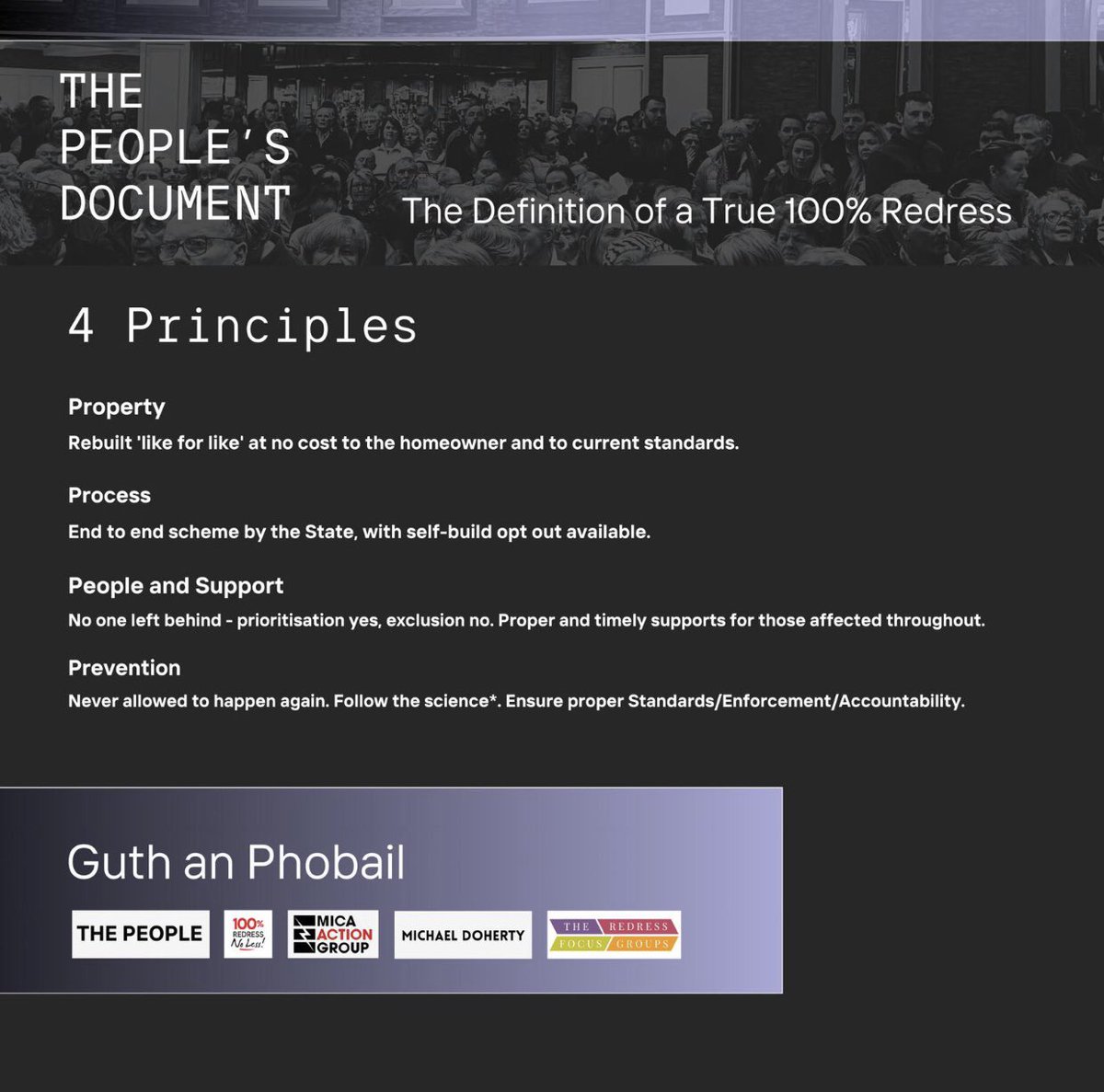 RedressFGroups's tweet photo. Incase you didn’t get a copy last night, here is a link to #ThePeoplesDocument 👇🏼🔗

https://t.co/HreYZmBl3x

#DefectiveConcreteCrisis 
@rosieed #redressfocusgroups @micaactiongroup @PaddyDiver4 https://t.co/CF24p9knHx