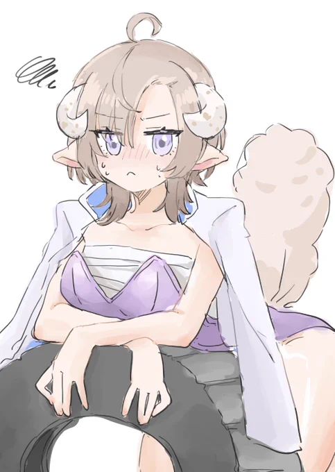 ぴちぴちJKこまま見たかったけどこれはこれで…#こまりのメェ画 