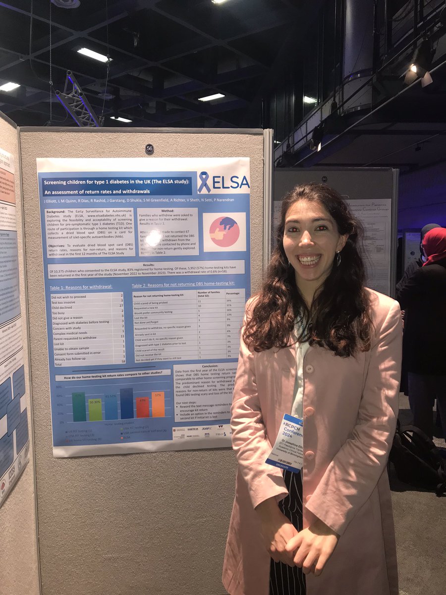 I’ve had the best 3 days at #RCPCH24, meeting and learning from so many #inspirational people! It’s also been such an #honour to present some of the exciting work of @elsadiabetes! @RCPCHtweets #ChoosePaediatrics 🥰