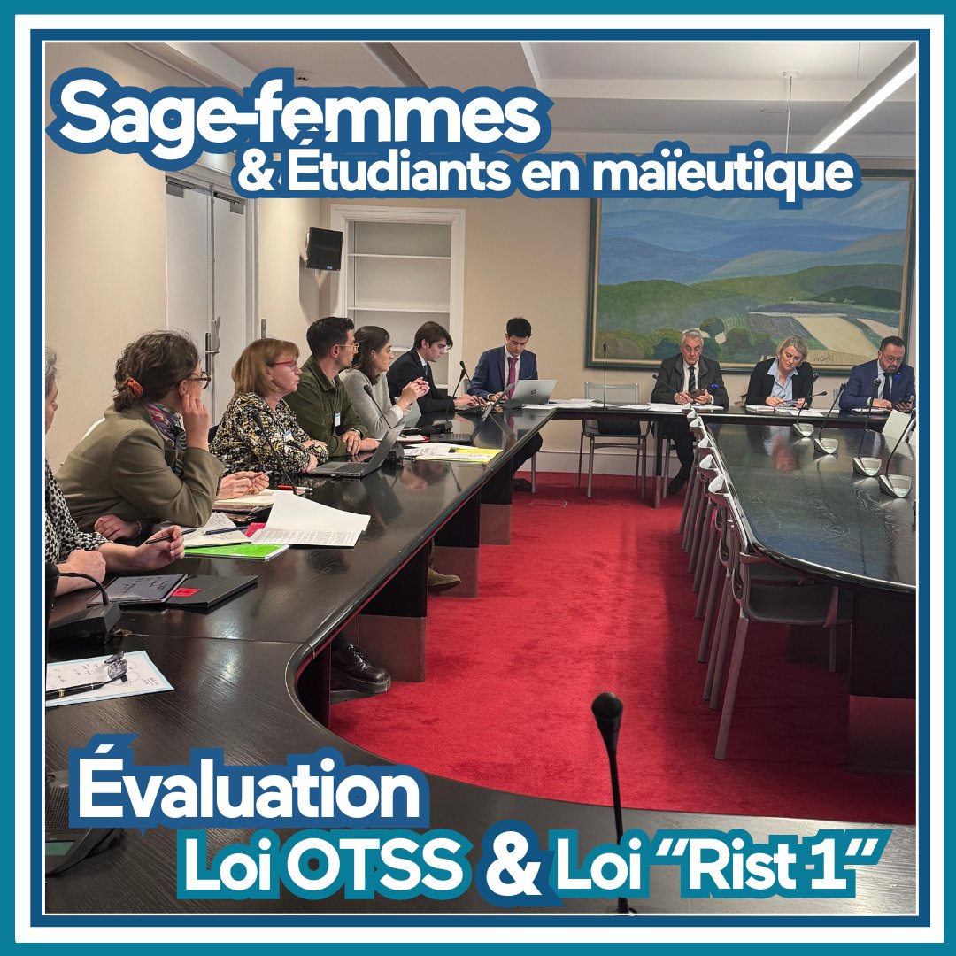 🎙Poursuite de nos auditions dans l'évaluation de la loi #OTSS &amp; la 1ère loi que j'ai porté avec les syndicats d'#infirmiers, #IPA, #sagefemmes &amp; #kinésithérapeutes ⤵️
