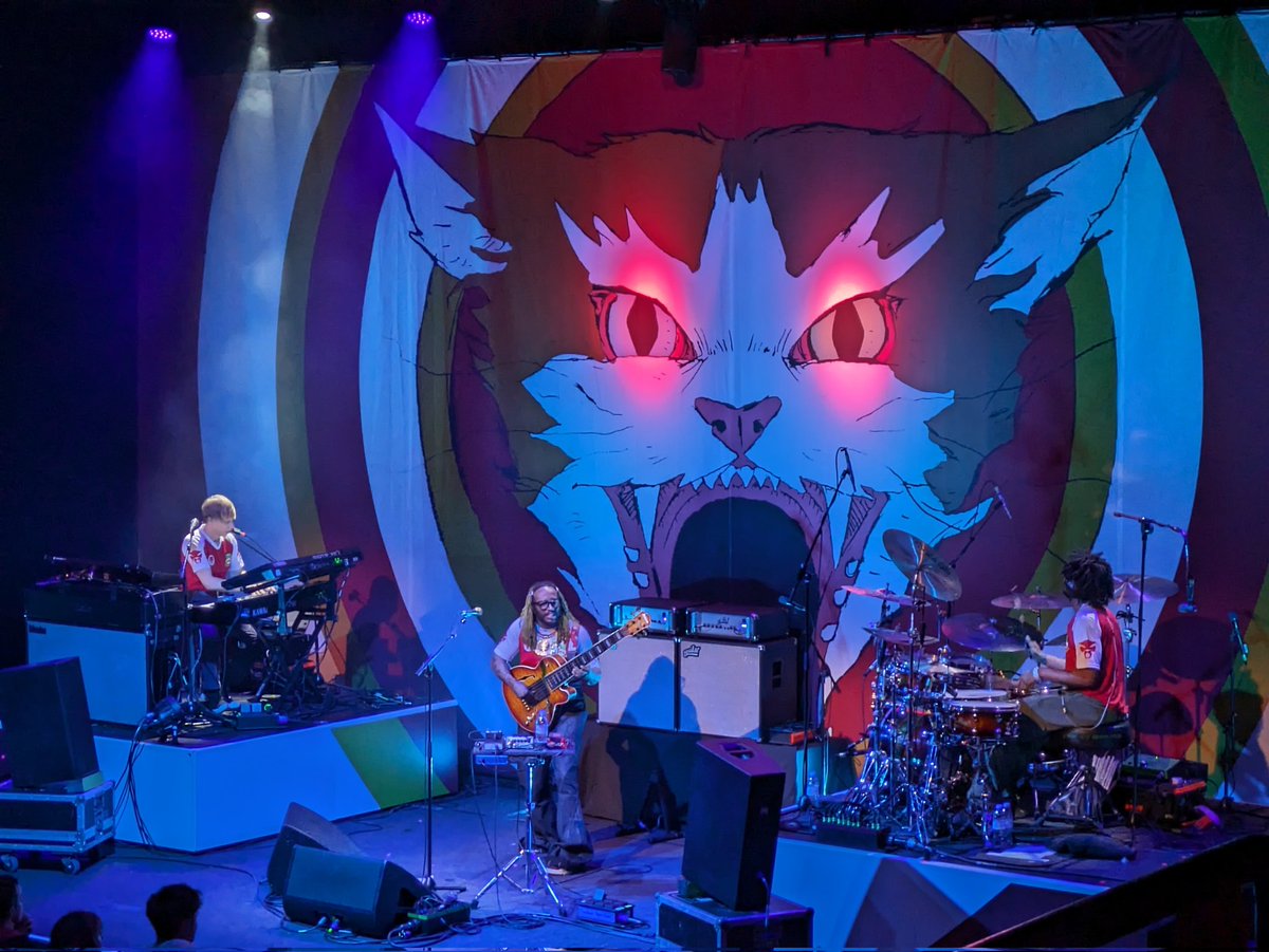 eamonbass's tweet photo. Amazing night last night seeing @Thundercat  @drumbrownie @dennishammkeys in vicar st Dublin more  of this please Universe 
Incredible music and I learned loads about Dragon Ball Z

Snarf! https://t.co/7prcieD5X0