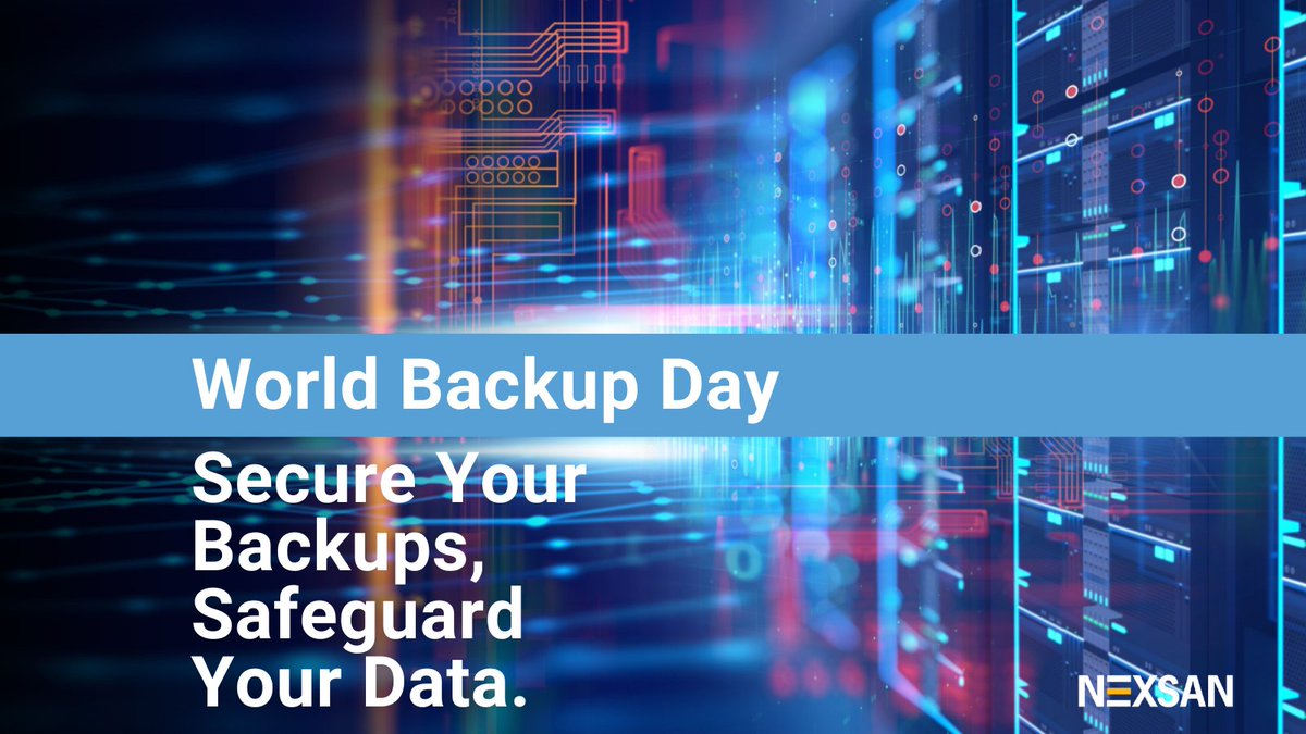 📈 It's World Backup Day 2024! Don't wait for a cyber attack to strike. Discover how Nexsan empowers businesses to defend against data loss and ensure business continuity. Read more here: tinyurl.com/safeguardyourb… #WorldBackupDay #RansomwareRecovery