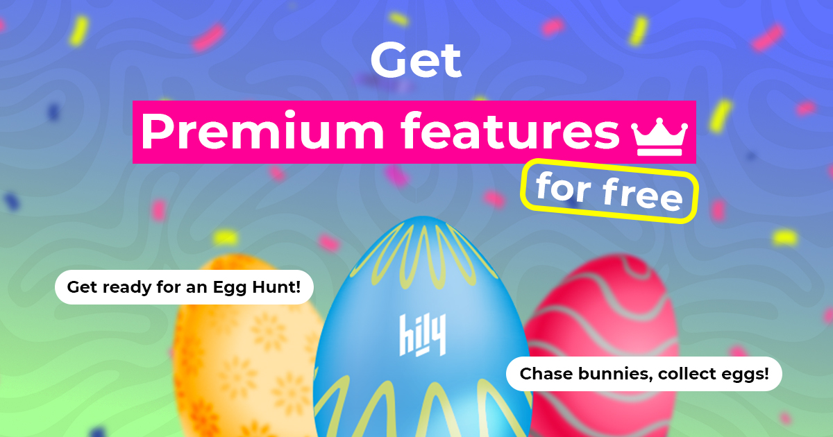 Hop into action before March 31 🥚✨ 
The Egg Hunt starts soon!

#easter #egghunt #onlinedating #relationships #datingapp #hily #hilyapp