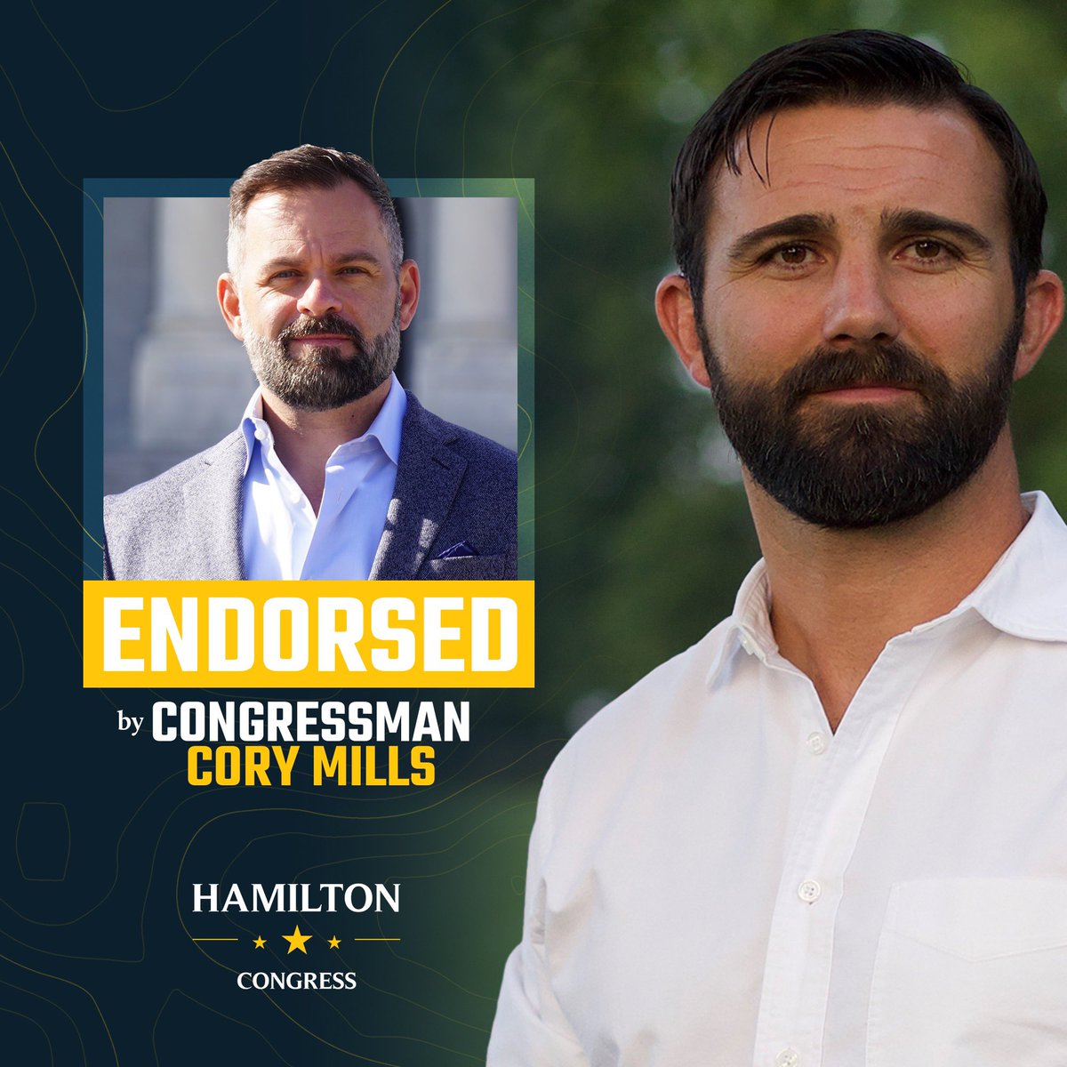 Thank you, @CoryMillsFL! Congressman Mills is a man of action, who refuses to sit on the sidelines. He’s willing to go against the status quo in Washington to do the work of #WeThePeople, and I’m honored to have his support behind my campaign in #VA07!