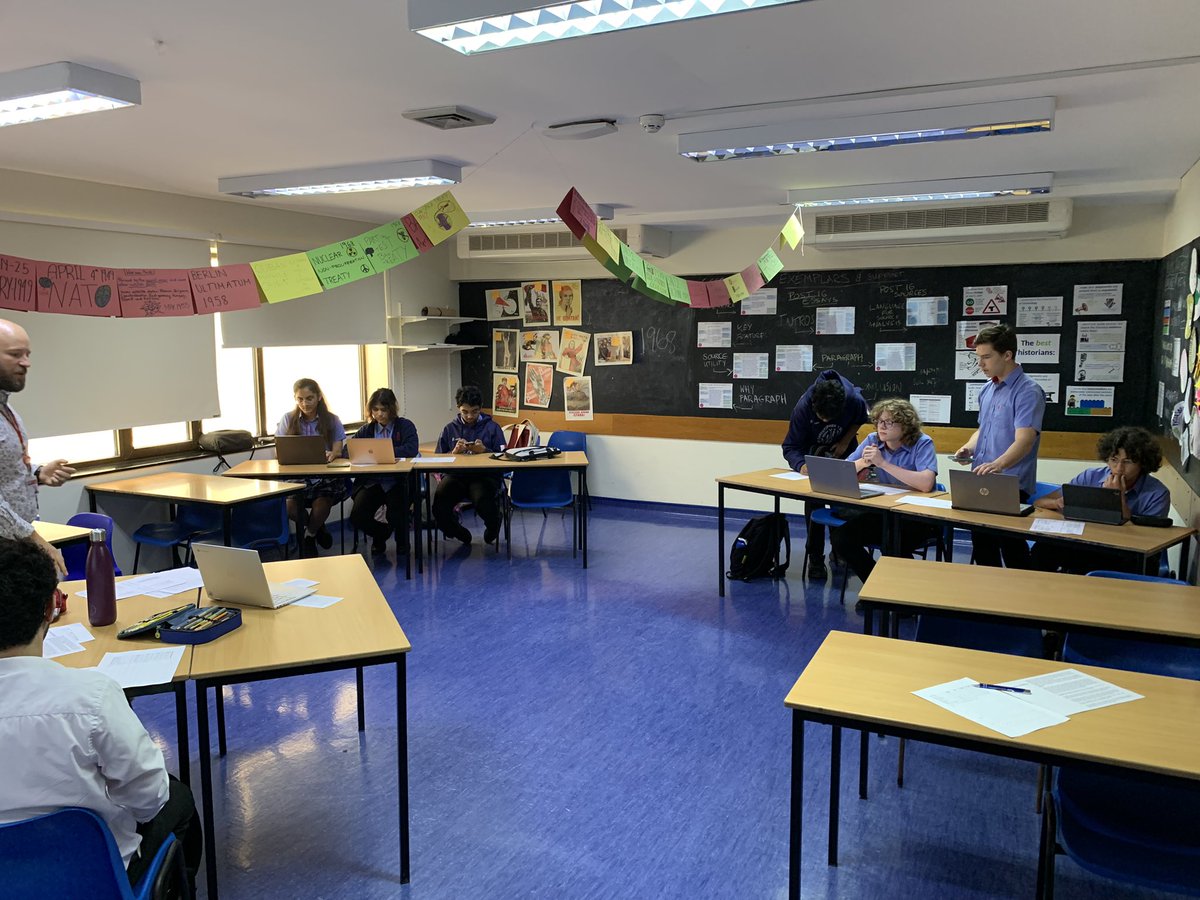 Today’s History Department debate. Great work by James Adams and his fabulous students.