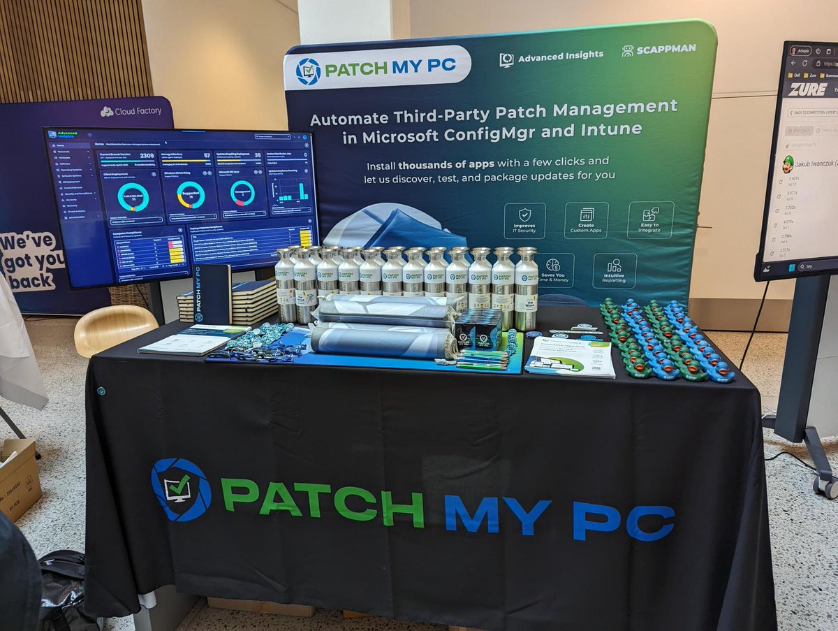 PatchMyPC's tweet photo. We want to thank the organizers of @ExpertsLiveDK for putting on such a great community event! Thank you to everyone who came out to visit our team at the booth and attend our session, and congrats to our session raffle winners! #ExpertsLiveDK #PatchMyPC #ConfigMgr #MSIntune https://t.co/oj0pLS0S2Z