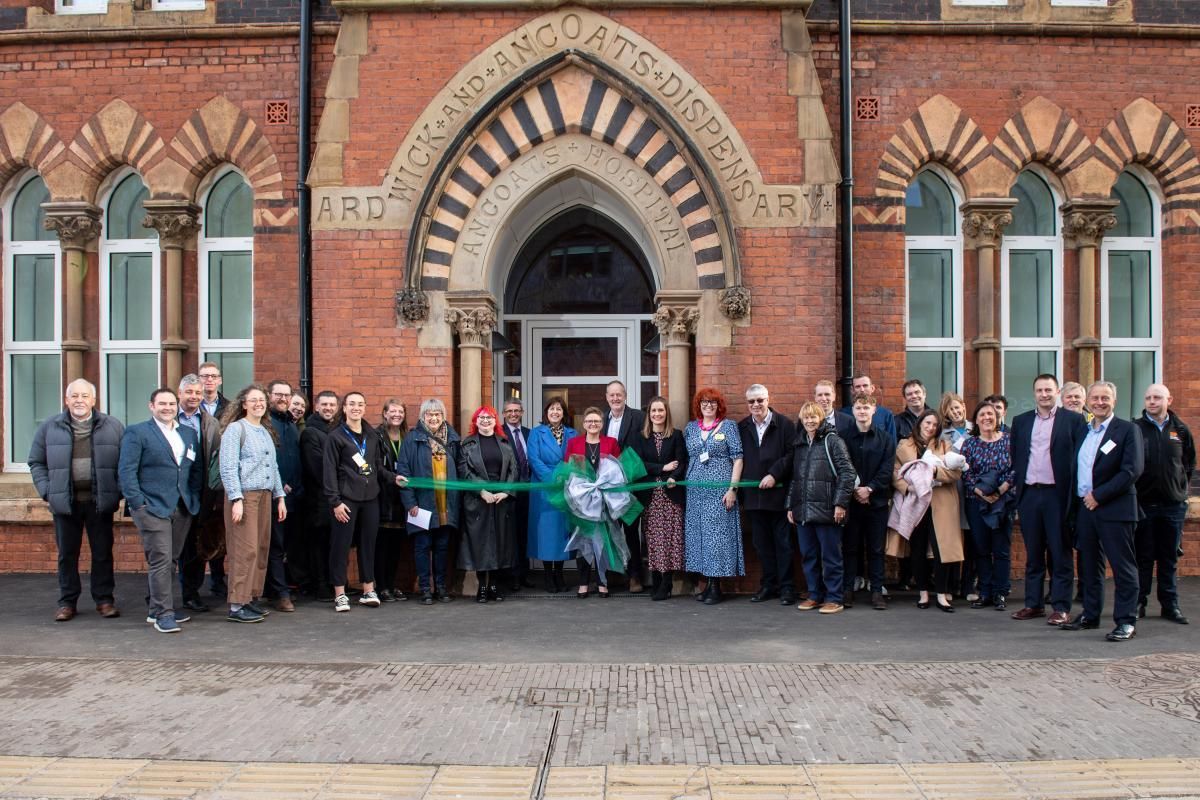 Ancoats Dispensary launches... Affordable housing development Ancoats Dispensary launched in an opening ceremony on Friday as part of the regeneration of Ancoats. Read more: buff.ly/3Vz42Th @ManCityCouncil | @MyGreatPlace | @EricWrightGroup @HomesEngland