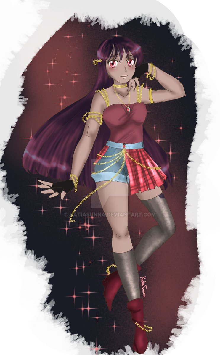 vt_katiasun's tweet photo. Made an adopt~
(posted on deviantArt with watermark)
Eclipse Idol
Adoptable Price: $45 (Tier 1)
With Commercial Use: $75 (Tier 2)
Comment to claim~
#adoptable #characterdesign #characterconcept #idoladopt #Femaleadopt #artistsontwitter #VtubersUprising https://t.co/U1aKMWRbuj