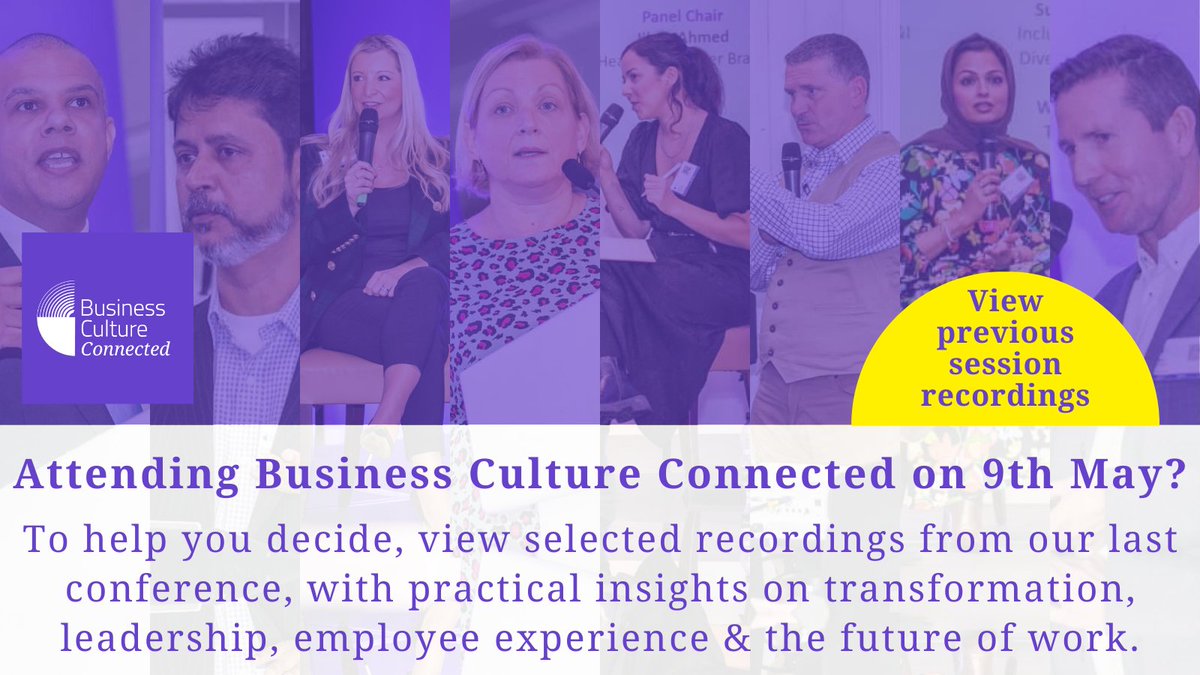 Business Culture Connected – the 1 day conference – is back for 2024! We’re sure you’ll want to join us. To help you decide, take a look at a selection of conference session recordings from our last event in November. Register now: businesscultureawards.com/register-inter… #companyculture #bcas24