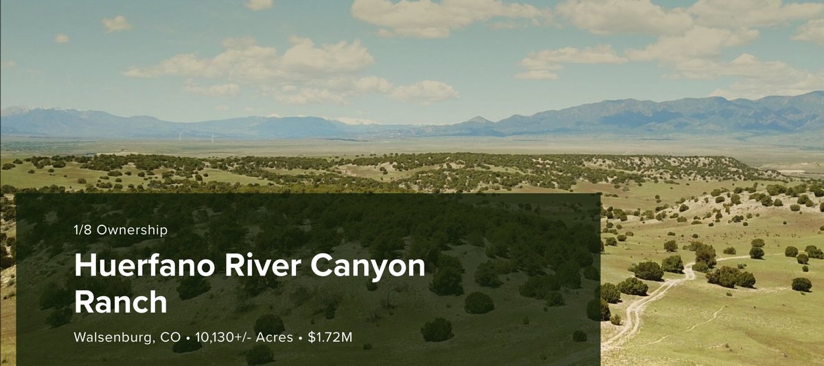 pursuitoutside's tweet photo. Huerfano River Canyon Ranch: A stunning 10,130+ acres in close proximity to Colorado's Front Range--11 miles of river frontage and a canyon all to yourself.

Explore the listing from Rocky Mountain Ranch &amp; Land here:
https://t.co/6DZ7h2pZA9 https://t.co/CDDkkj2yTn