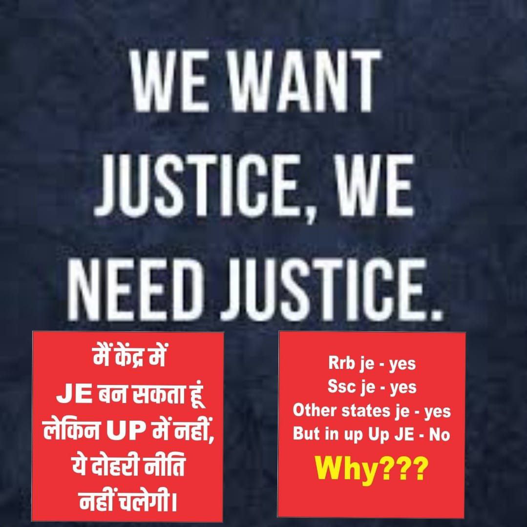 Nagendr33722236's tweet photo. Infrastructure will be best only when the engineers building it will be best. But in UP higher qualification is ignored for the posts of JE which shows @UPGovt is not concerned about the quality of infrastructure. #No_BTech_No_Vote https://t.co/Wb0vnUyoer