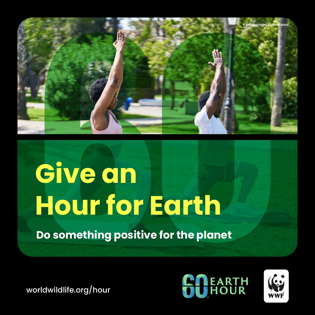 So far, we've banked more than forty thousand hours for Earth in the US. There's still plenty of time to participate! You can Give an Hour now through #EarthDay on April 22nd. Learn more: wwf.to/3vnQ63R.