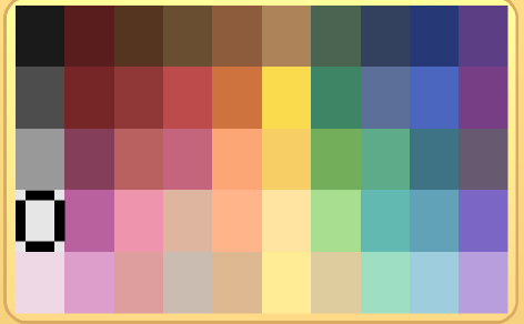 UTDRPOSTIVITY's tweet photo. UTDR ART CHALLENGE

Draw your favorite UTDR character with only 4 colors from this color pallette. https://t.co/HJHXOO8u1h