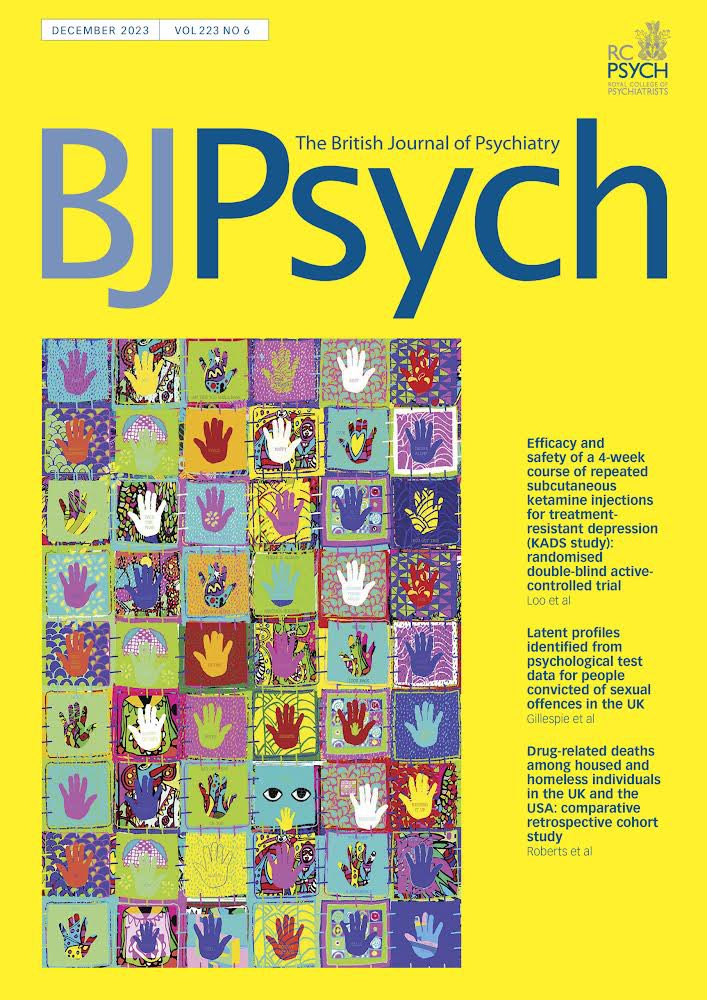 3 recent covers of the @TheBJPsych: 1. David Lock artwork ‘Men’s Group’, from the Hospital Rooms project at Bevan Ward @NHS_ELFT 2. Valerie Asiimwe Amani’s bed artwork for ‘Holding Space’ exhibition at @HauserWirth 2023 3. Richard Mark Rawlins’ bed artwork for ‘Holding Space’