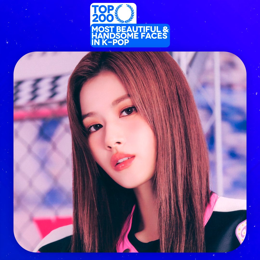 TOP100KPOP's tweet photo. SANA (#TWICE) is being nominee in the TOP 200 – Most Beautiful &amp; Handsome Faces in K-POP!

🔗 VOTE: https://t.co/cOkbNgqcTq https://t.co/UoUPtzGWJM