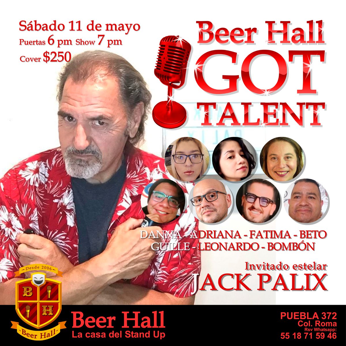 Bombonetazo's tweet photo. Danna y más en el Beer Hall Got Talent, una explosión de talento y risas. Los espero el 11 de mayo para festejar a nuestras mamacitas. https://t.co/3WMs6nGKcv