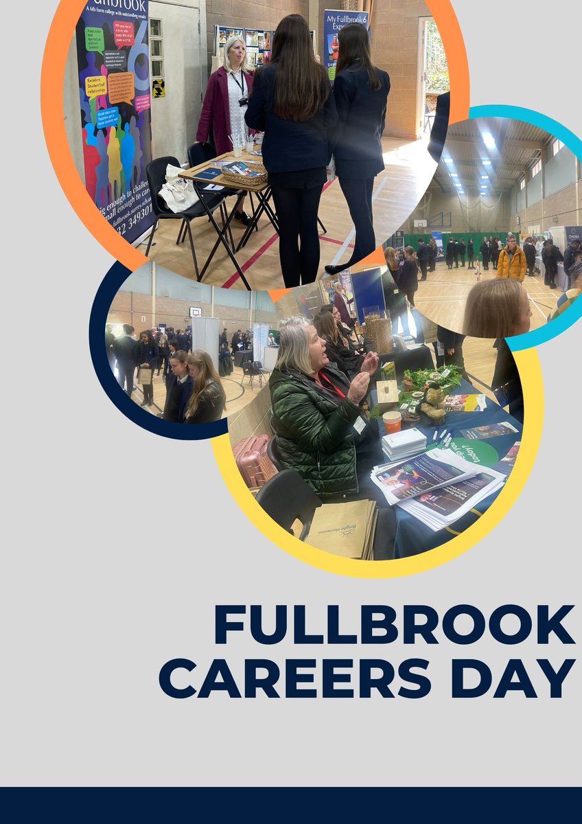 Our students thoroughly enjoyed the Fullbrook Careers Fair yesterday. Lots of great engagement from the students with all the exhibitors and they left feeling motivated.📷
#Inspired2Achieve #ExtraCurricular #Enrichment #NextSteps