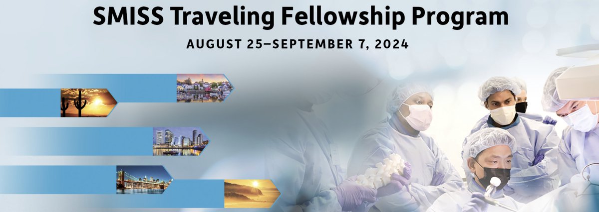 Excited to announce that #WashUNeurosurgery will be 1 of 3 host sites for the @ForSpine Traveling Fellowship Program. Junior surgeons are selected to spend time with experts in minimally invasive spine surgery. Apply today.:bit.ly/3ISgpCw
