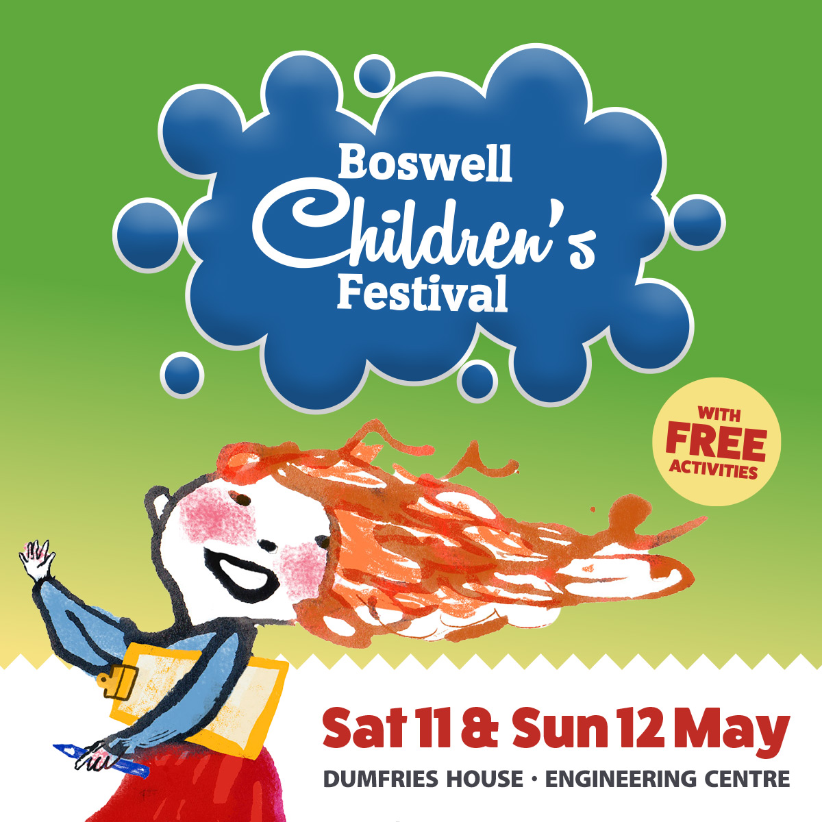 🌈Join us for a weekend jam-packed with fun events at Boswell Children's Festival.💫 There will be storytelling, scribbling, scrawling and scrieving! ✍️ And not forgetting story-mapping, Socrates, fairytales, poetry, fabulous facts on Scotland and so much more! 📆11-12 MAY