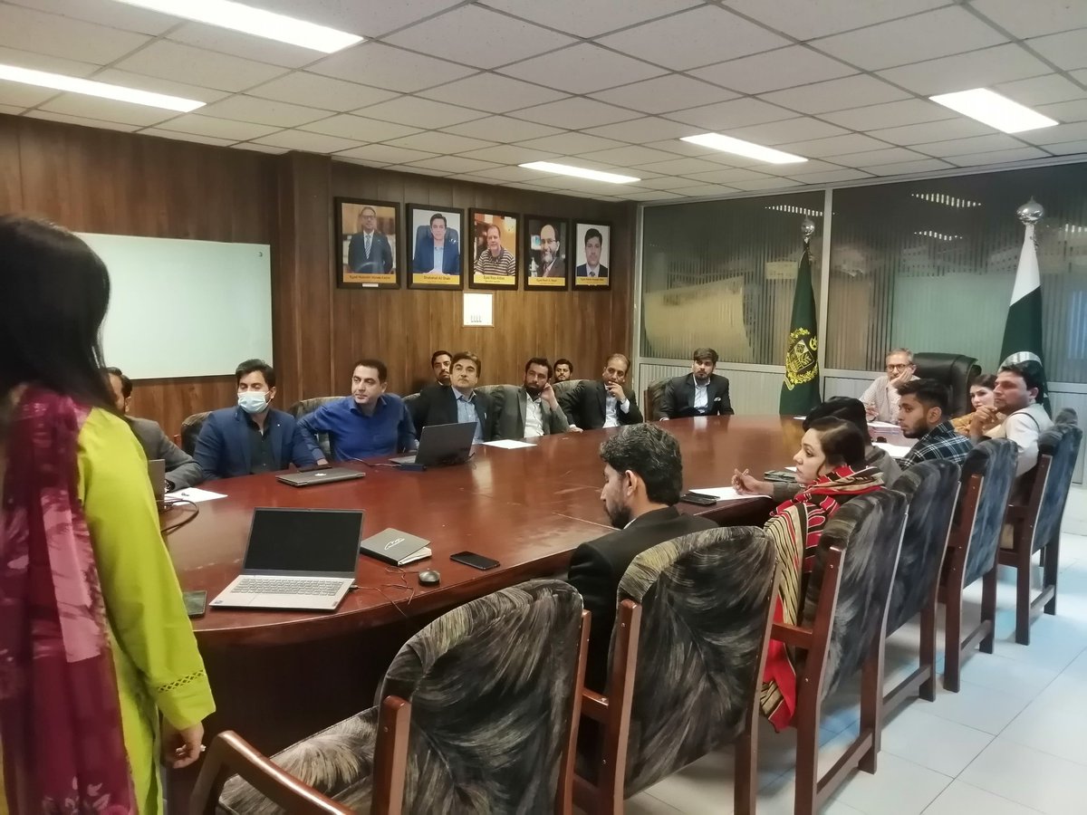 NationalITBoard's tweet photo. Demo session was held at NITB on 27th March, 2024 which was attended by National Assembly representatives. 
NITB PICEP team delivered an in-depth demonstration of the software modules they had developed indigenously.
#DigitalTransformation #DigitalParliament #NITB https://t.co/UBKkcObdih
