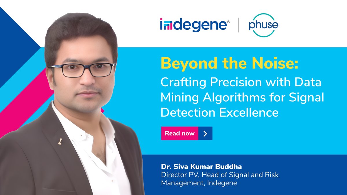 indegeneinsight's tweet photo. Join Dr Siva Kumar BUDDHA in exploring Quantitative Signal Management with Data Mining Algorithms in his latest article, 'Beyond the Noise: Crafting Precision with Data Mining Algorithms for Signal Detection Excellence'. #FutureReadyHealthcare https://t.co/gICz3x3Hmj https://t.co/24oNphsrti