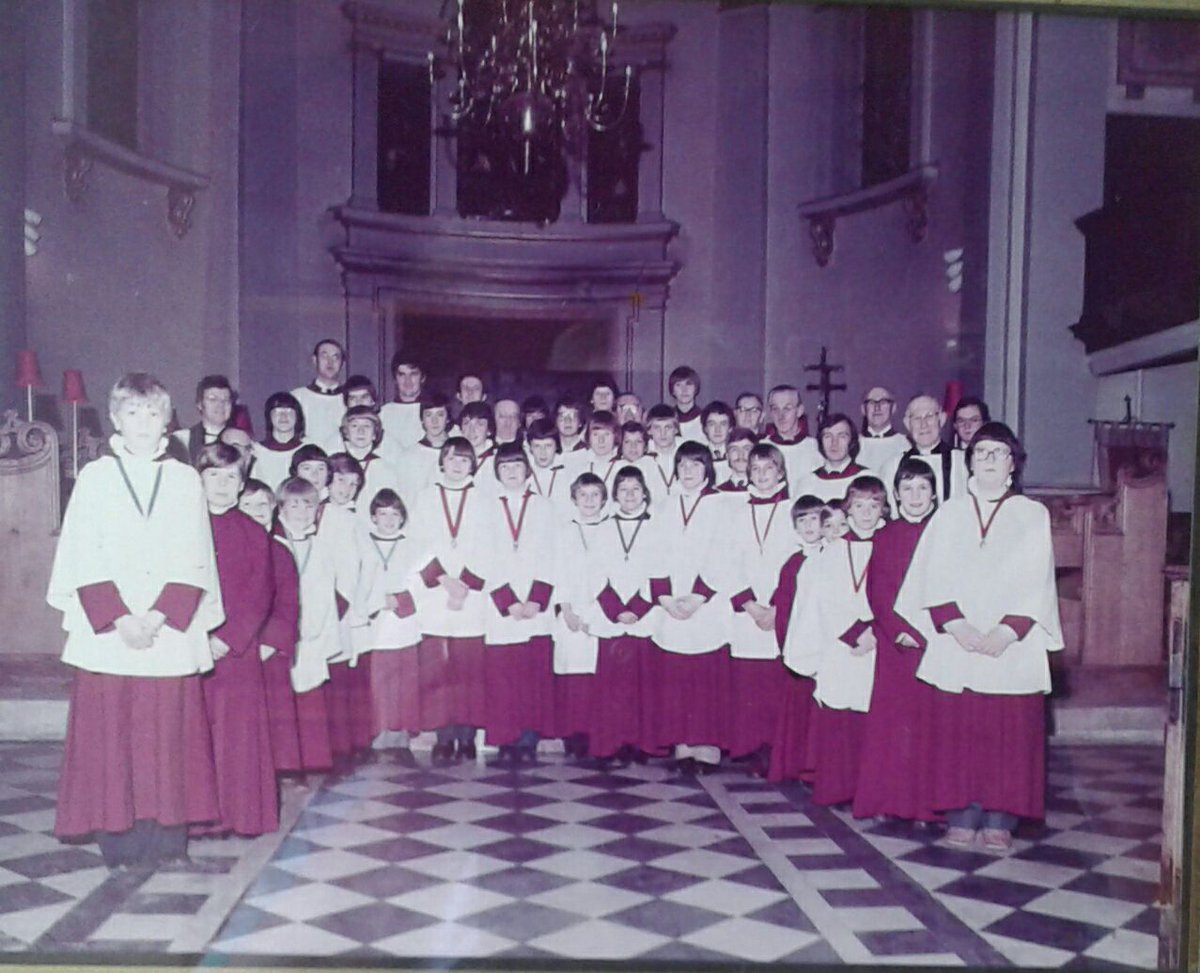 I look at this photo and inside I weep, not just for my own lost youth, but for a Church which allowed this choir to be swept away by liturgical fashion in the 80/90s...and all in the cause of making church more accessible to young people. Oh, the irony. The deeply sad irony.