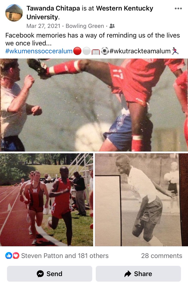 TawandaChitapa's tweet photo. Always a Hilltopper. #twosportathlete #alltimeassitsrecord #menssoccer #menssoccerassitantheadcoach #trackandfield #allacademicteam #allconferenceperformerallfouryears #MissouriValleynewcomeroftheyear https://t.co/sVgU2ydP3Q