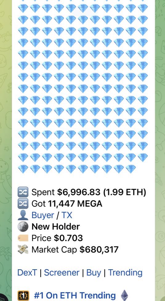 megatokenerc's tweet photo. Chads loading up on $MEGA 

Let’s Make ETH Great Again 

680k MCAP within 4 hours of launching 

One bag at a time 🚀🚀🚀

https://t.co/FKsvVuiGZN https://t.co/9Z6uahE99F