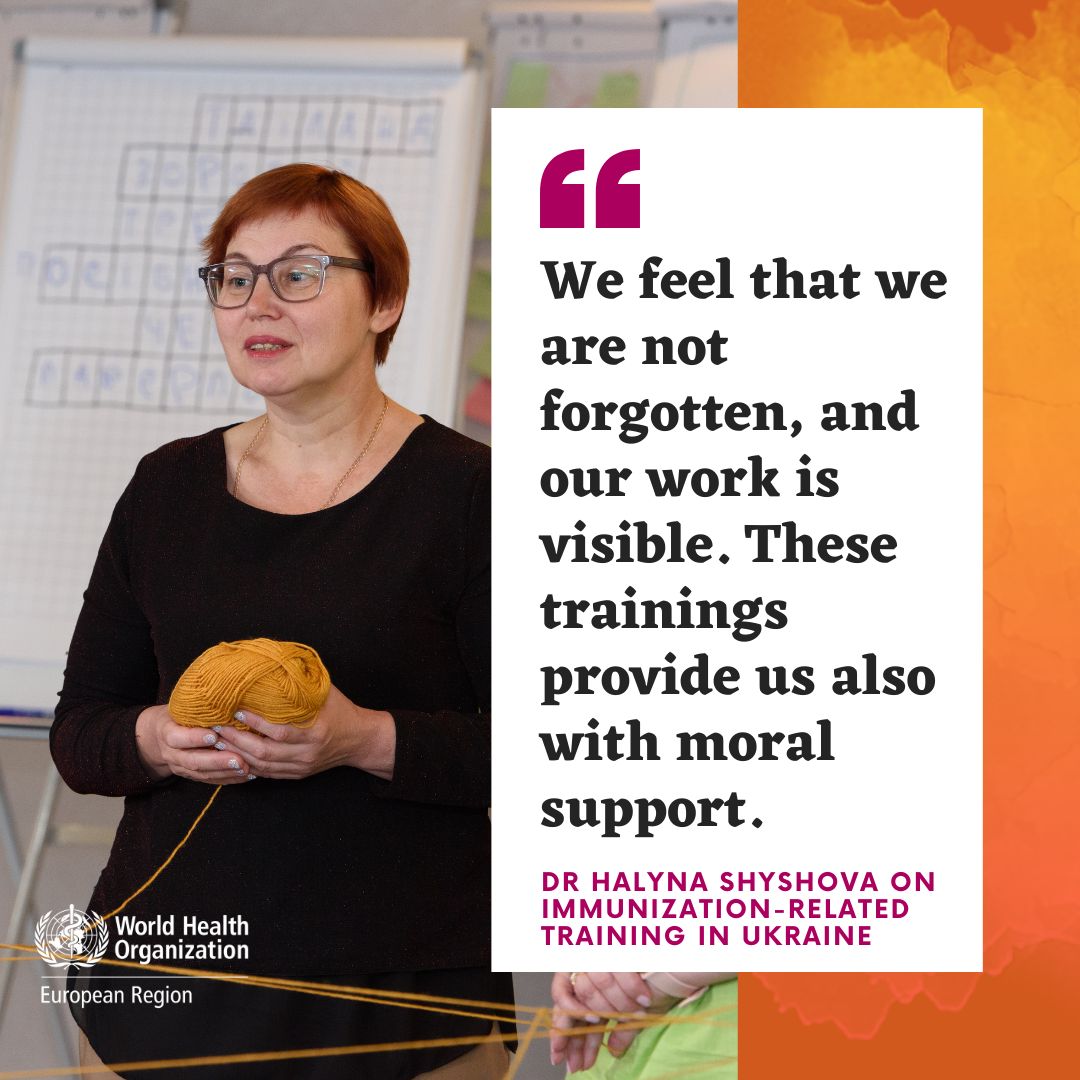 As March concludes, we reflect on the resilience of women in healthcare. Their unwavering commitment has transformed countless lives. Together with the #EU we keep supporting & empowering women in the health sector! Meet Dr Shyshova, immunization trainer, 🇺🇦. #WomensHistoryMonth