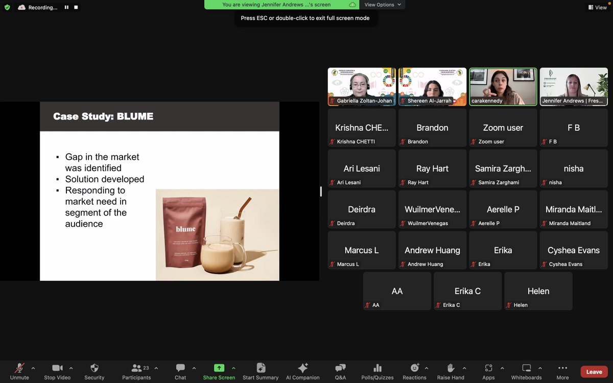 Our attendees are learning how to start a #food business in our 1st #Foodpreneur workshop of the semester! 🍎📈Jennifer Andrews  <a href="/FreshLeafMktg/">FreshLeaf Marketing</a> and Cara Kennedy from Rose Hip Consulting bring a wealth of knowledge on bringing a #recipe to #commercialization. <a href="/CentennialEDU/">Centennial College</a> <a href="/ccsai/">CCSAI</a>