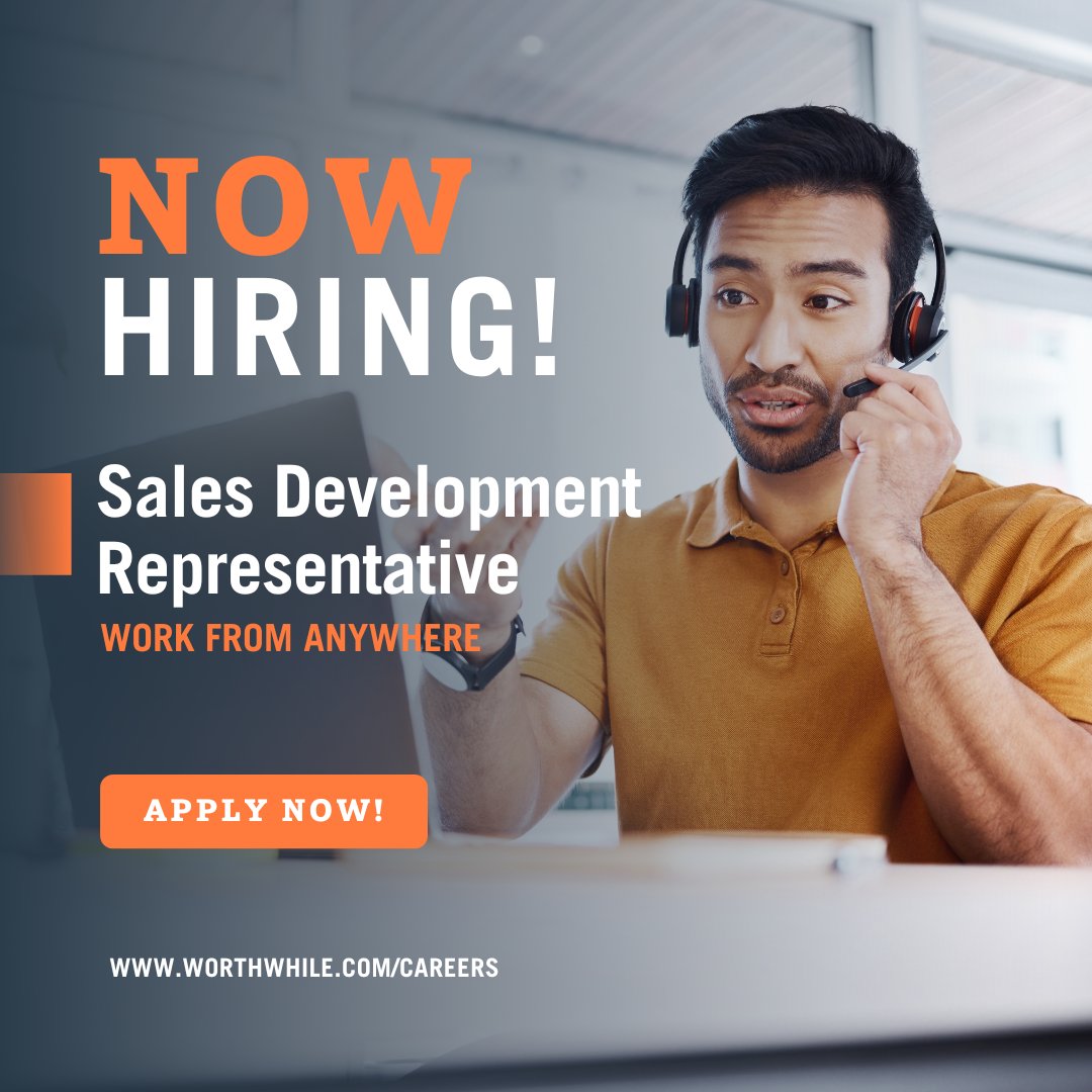 Remote Sales Development Representative (SDR) Opportunity!

Are you a skilled SDR/BDR looking for your next challenge? Join our team at Worthwhile for a unique contract-to-hire opportunity where your efforts turn prospects into partnerships. Apply now: worthwhile.com/careers