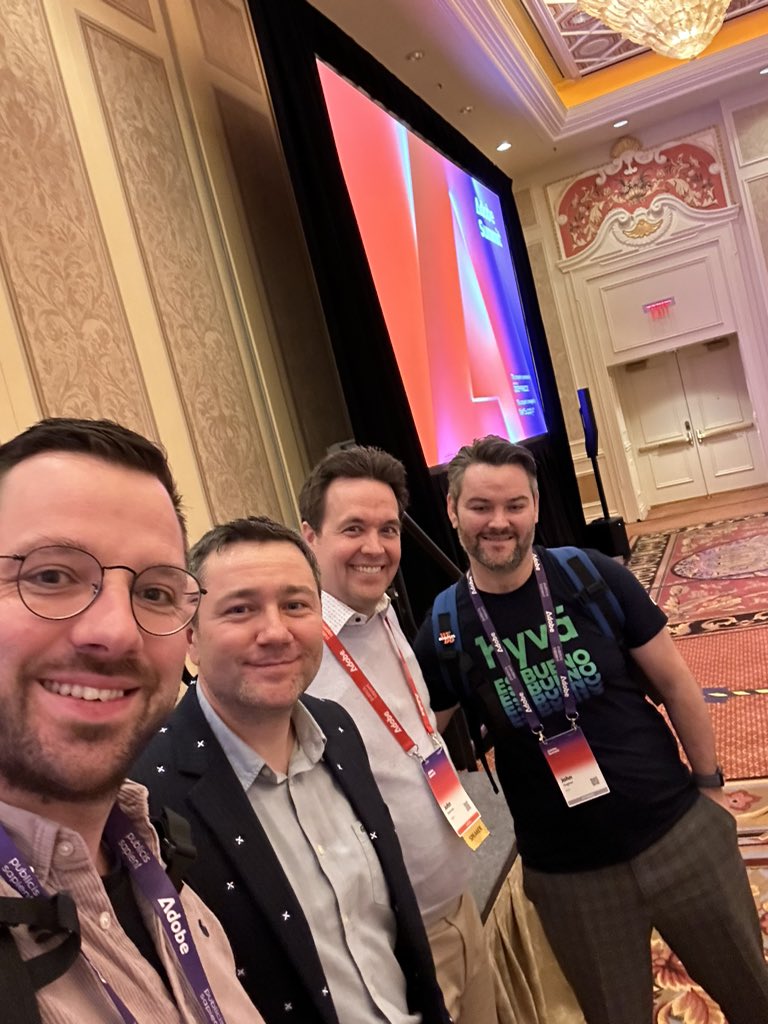 Had an awesome hands on lab with <a href="/iminyaylo/">Igor Miniailo 🇺🇦</a> and John Romney. Thanks for having us! #AdobeSummit